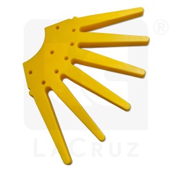 INTAPO70G - Recambios para escardador de dedos para viña - Ø 70 cm - versión amarilla